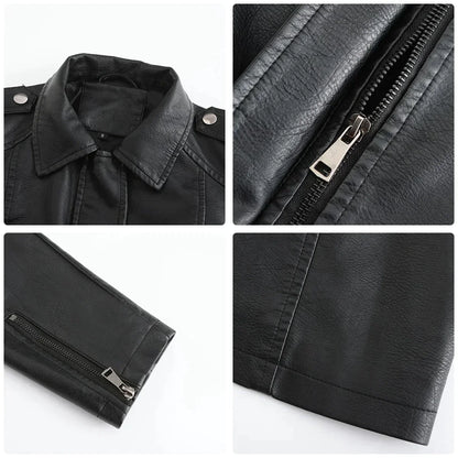 Liana | Stylish Long Leather Coat