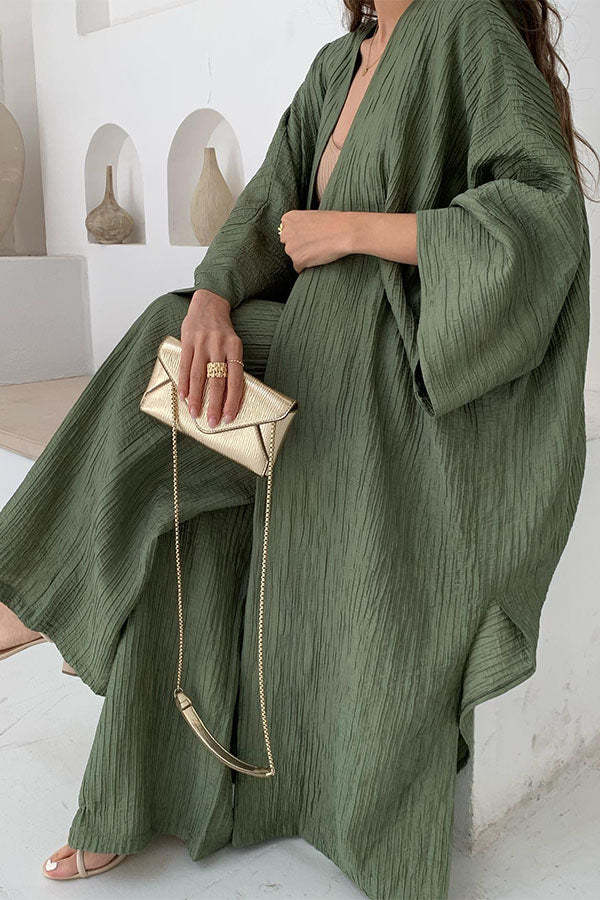 Ingrid | Stylish Pleated Kimono Dress