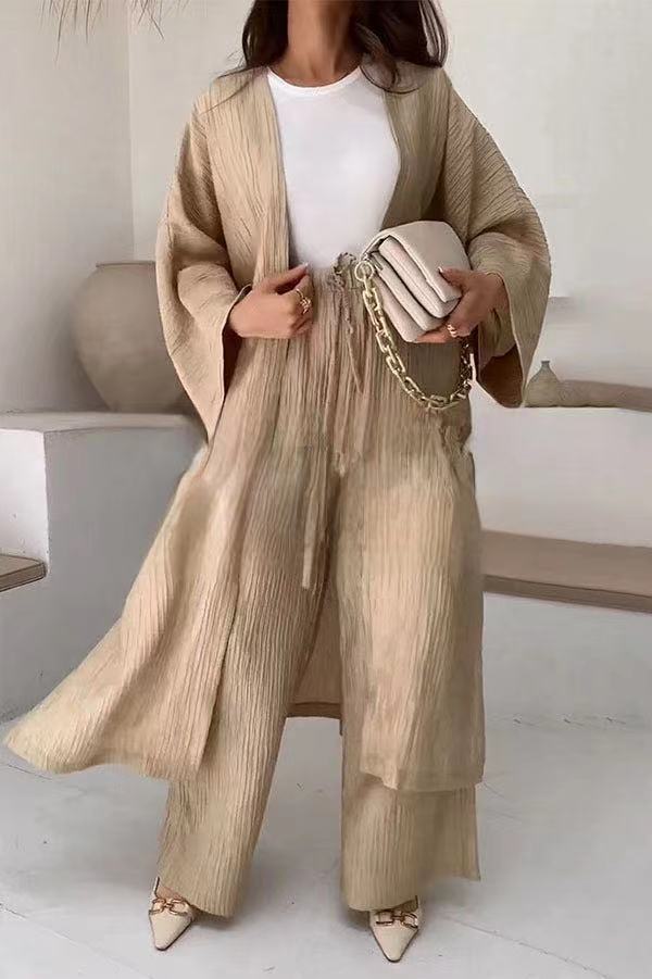 Ingrid | Stylish Pleated Kimono Dress