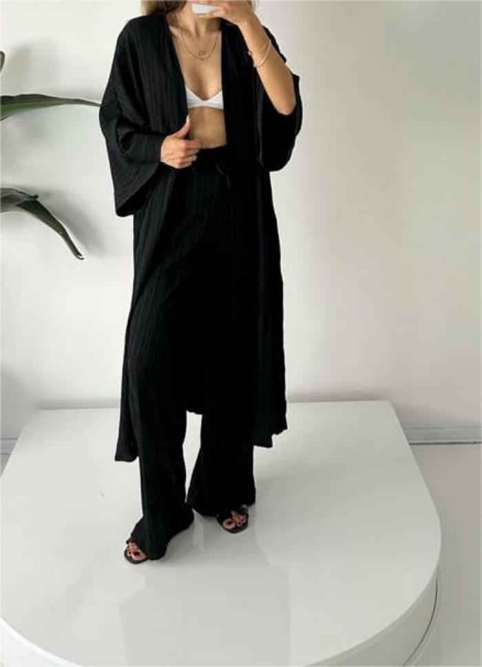 Ingrid | Stylish Pleated Kimono Dress