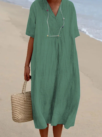 Ellie™ | Casual V-Neck Summer Dress